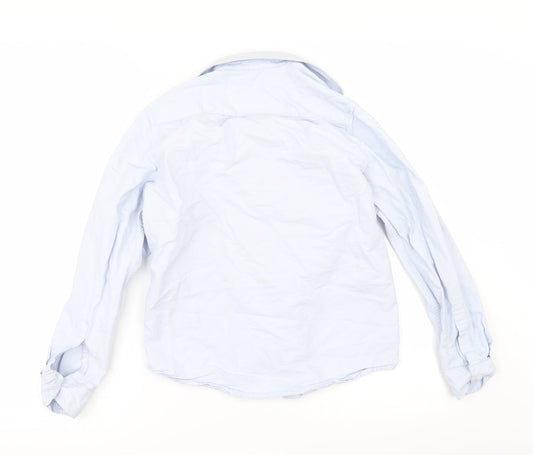 George Boys Blue Basic Button-Up Size 11-12 Years