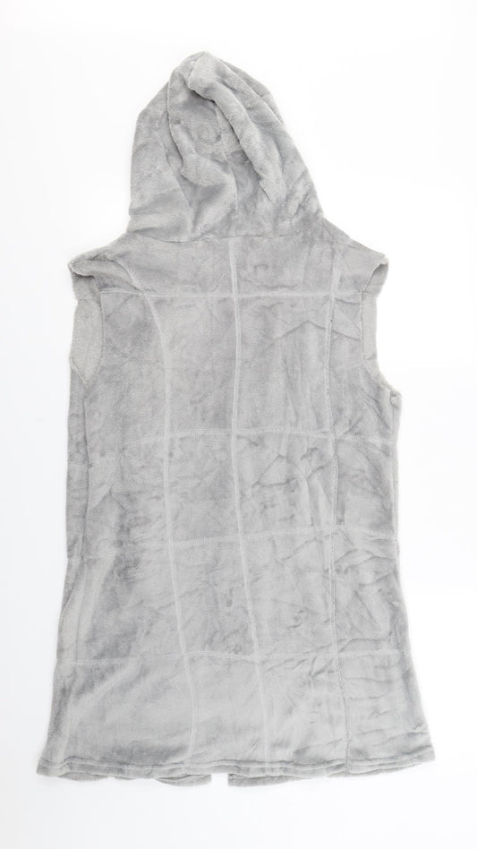 Preworn Womens Grey Fleece Jacket Size L