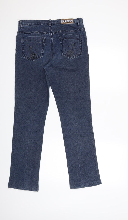 swallow jeans Womens Blue Denim Straight Jeans Size 32 in L32 in