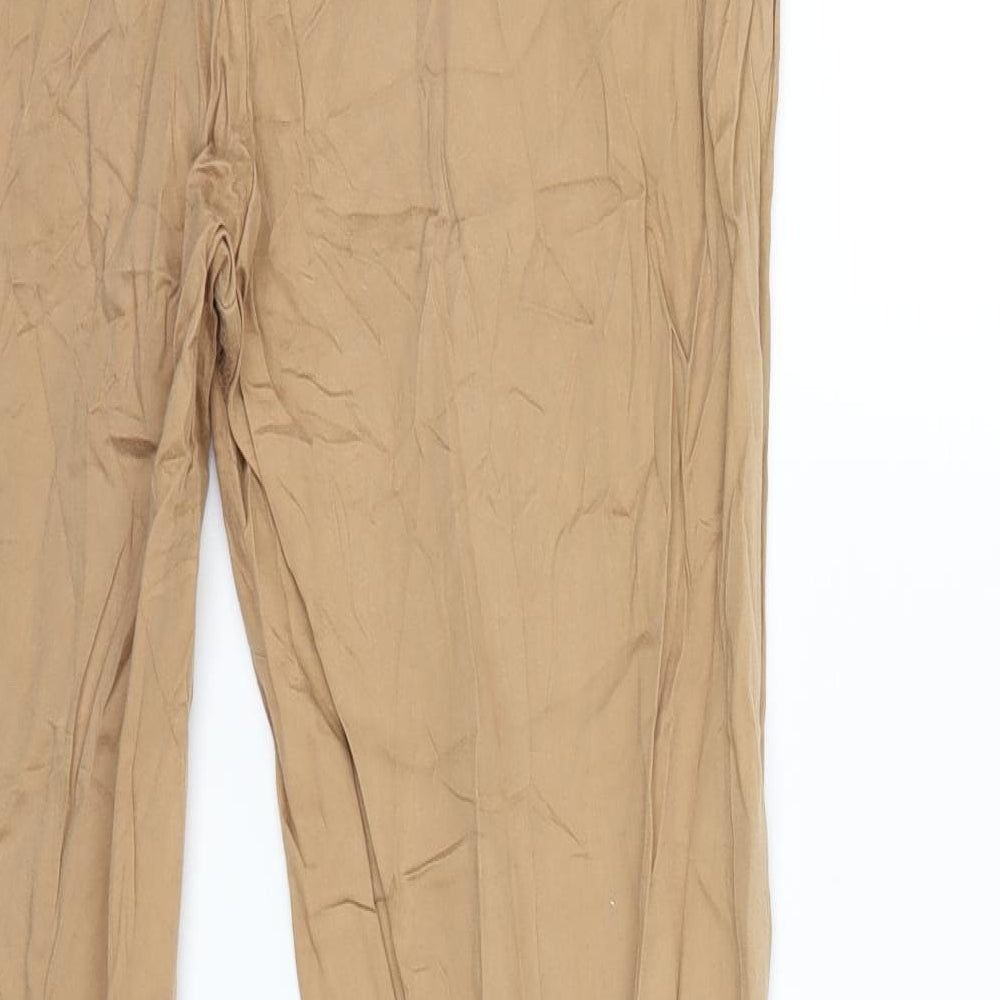 H&M Womens Brown Trousers Size 16 L27 in