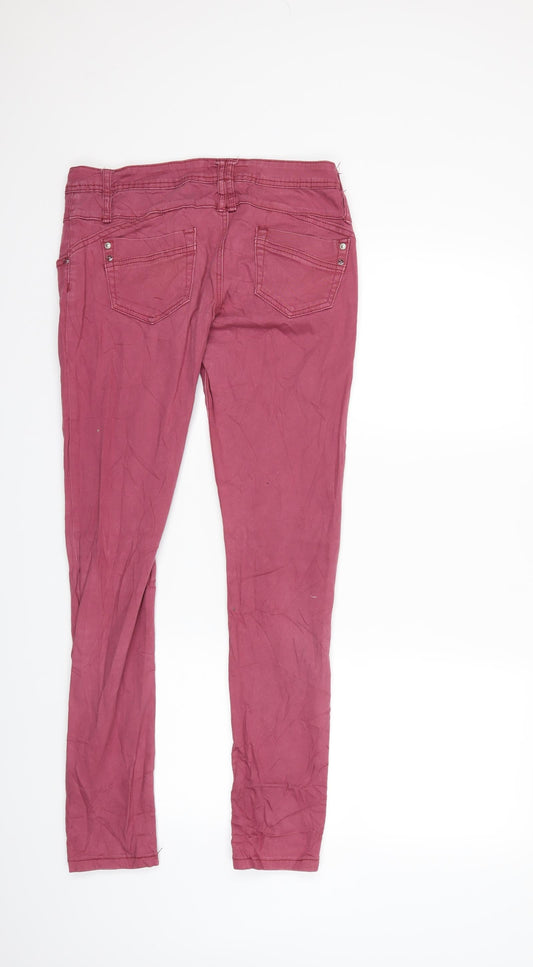 Sublevel Womens Red Denim Skinny Jeans Size M L30 in