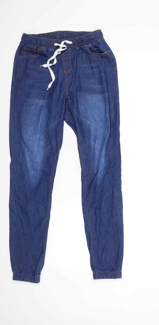 Preworn Mens Blue Denim Tapered Jeans Size 28 in L28 in