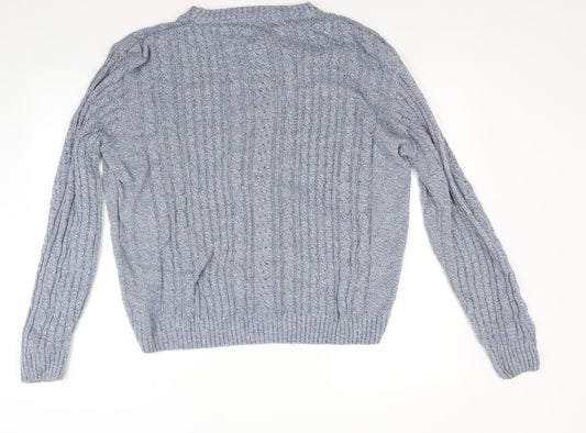 Ceader wood state Mens Blue Knit Pullover Jumper Size M