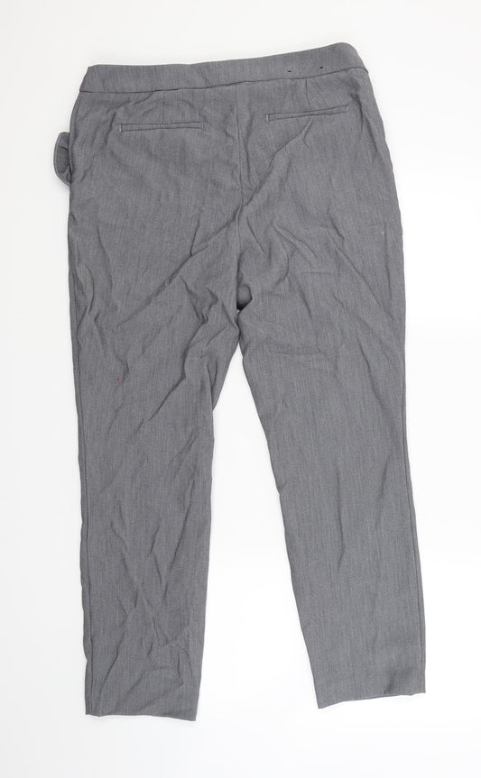 Hilary Radley Womens Grey Trousers Size 10 L27 in