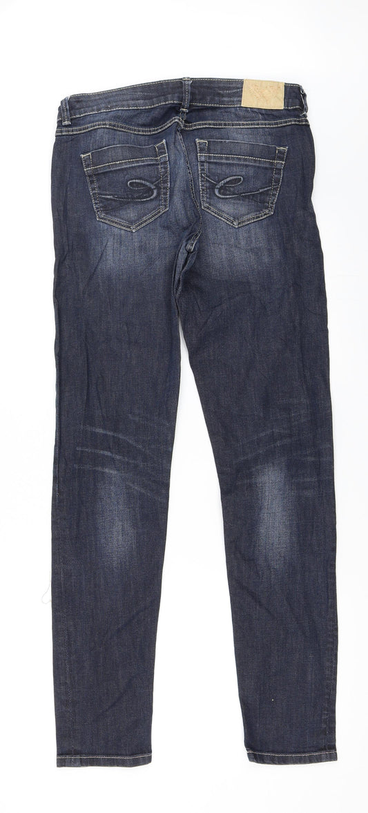 Skin Womens Blue Denim Straight Jeans Size 32 in L32 in