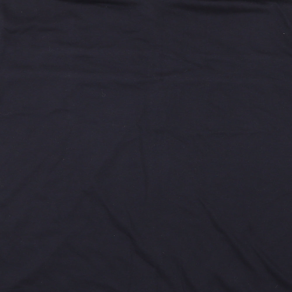 Brand and care label for Premier MAN men’s blue polo, size L