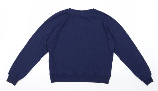Chelsea Peers Mens Blue Knit Pullover Jumper Size S