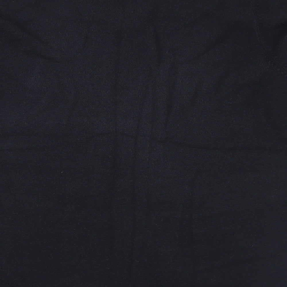 Blue Harbour Mens Black Knit Pullover Jumper Size S
