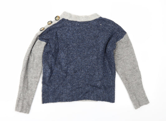 Marks and Spencer Womens Grey Knit Pullover Jumper Size S