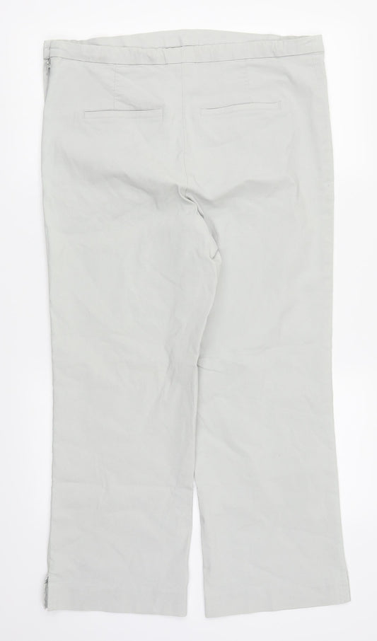 Mama Womens Grey Trousers Size L L25 in