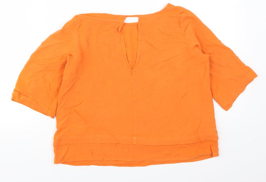 River Island Womens Orange Basic T-Shirt Size 10