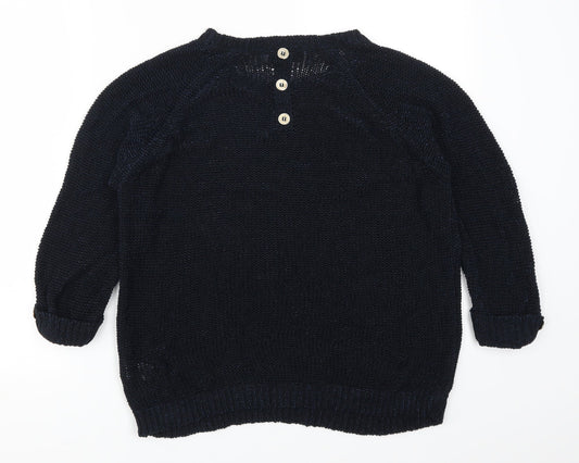 Wallis Womens Blue Pullover Jumper Size M