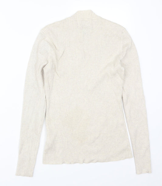 H&M Womens Beige Pullover Jumper Size M