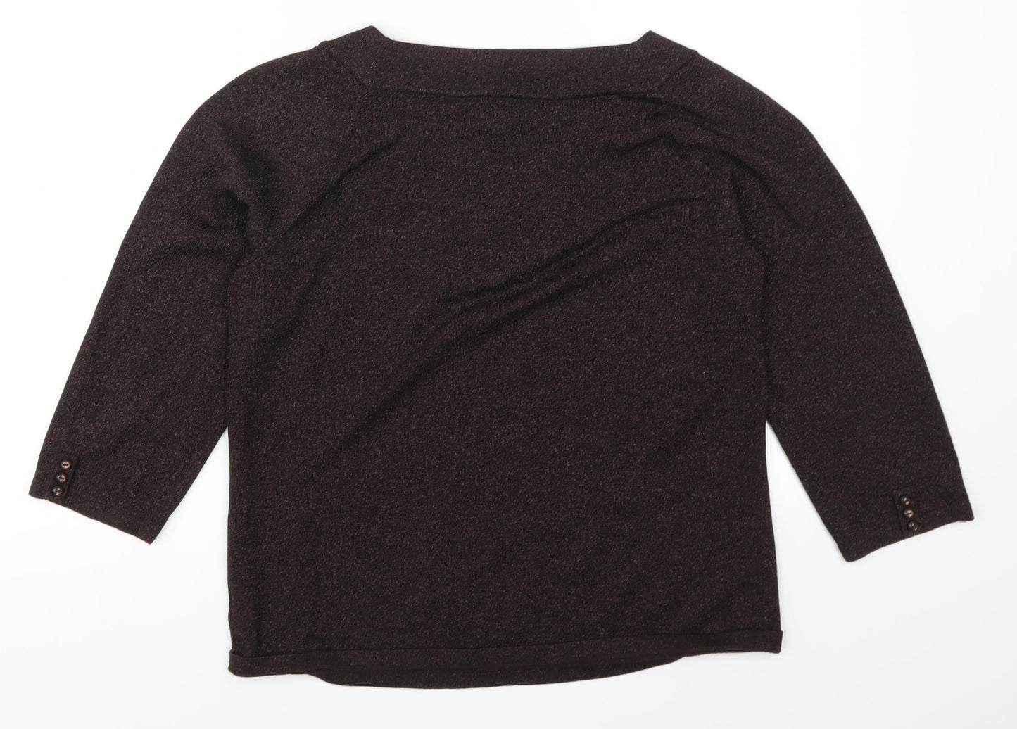 Jones New York Womens Brown Pullover Jumper Size XL