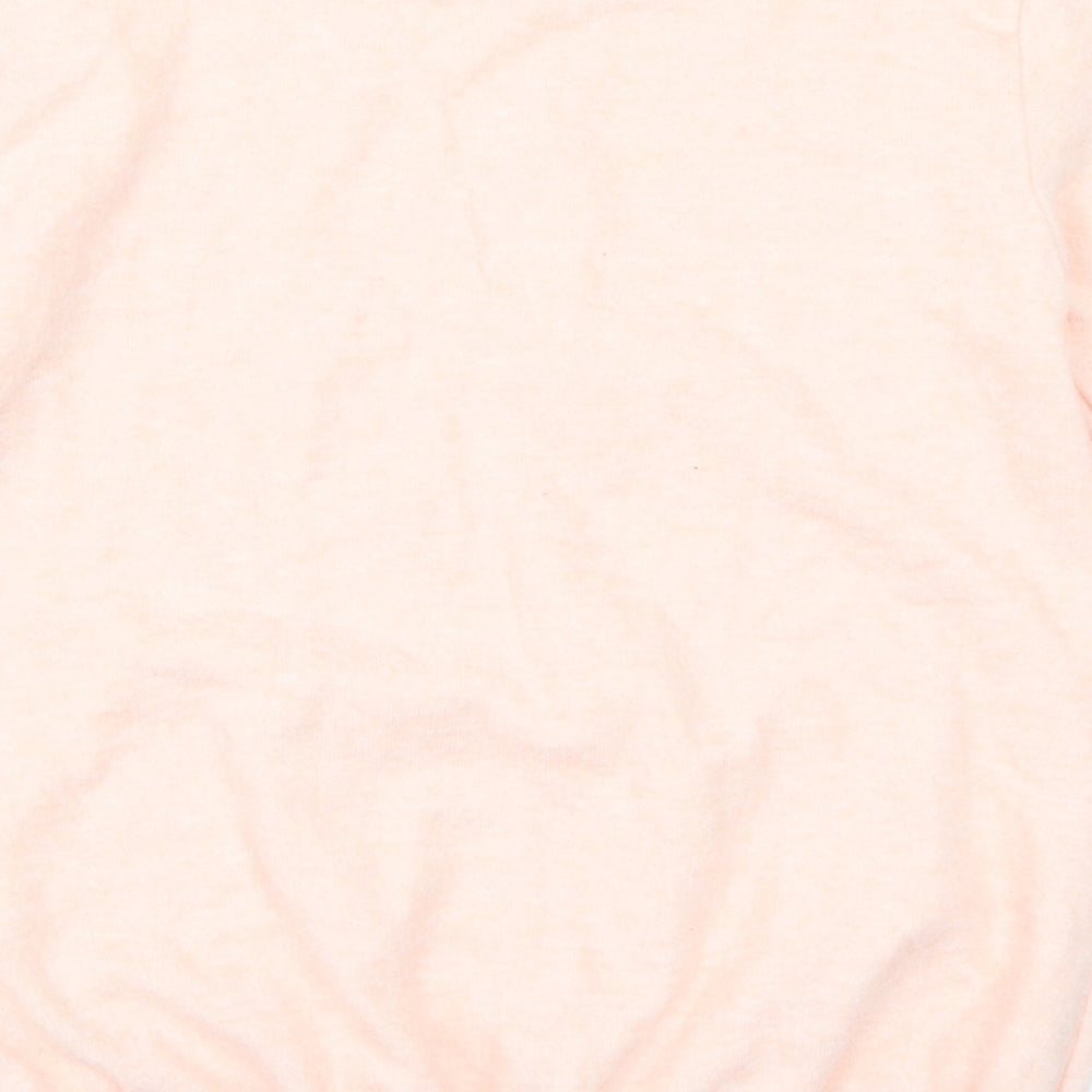 Brand and care label for Dorothy Perkins women’s pink jumper, size UK 8