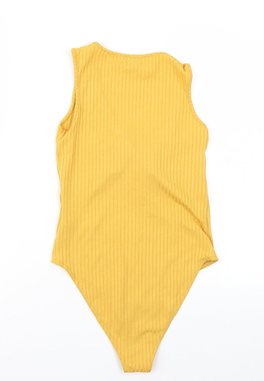 Newlook Womens Yellow Bodysuit One-Piece Size 8