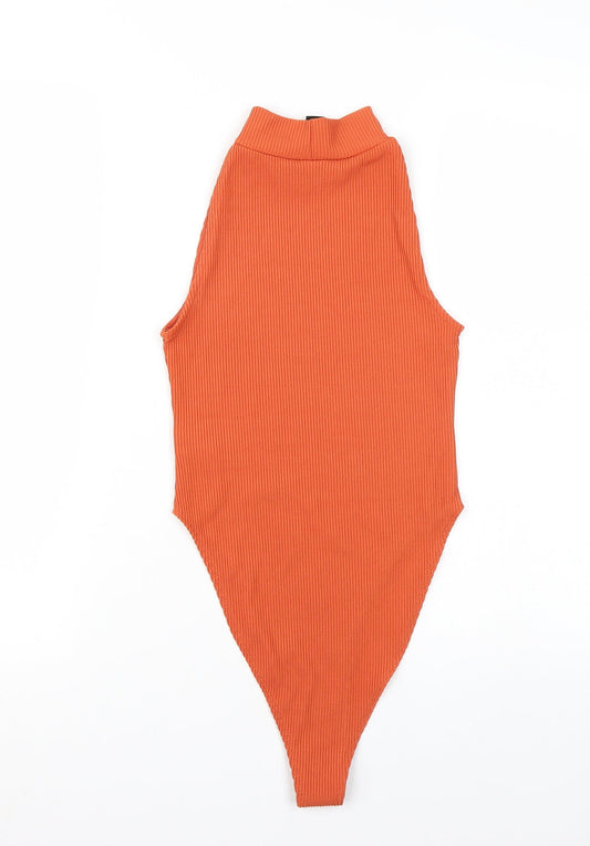 Newlook Womens Orange Bodysuit One-Piece Size 6