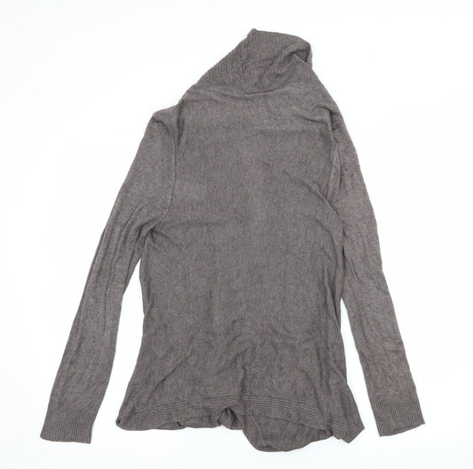 H&M Womens Grey Knit Cardigan Jumper Size S