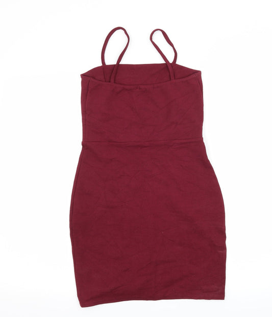 Boohoo Womens Purple Bodycon Size 10