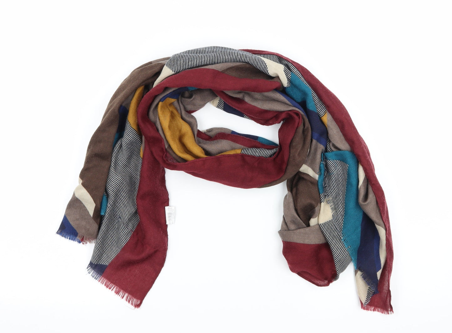 Ale Hop Womens Multicoloured Geometric Scarf
