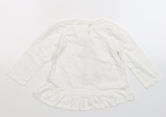 George Girls White T-Shirt Dress Size 12-18 Months