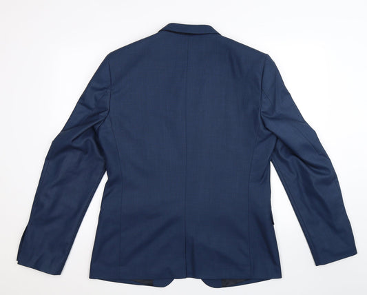 Taylor & Reece Mens Blue Jacket Suit Jacket Size 42