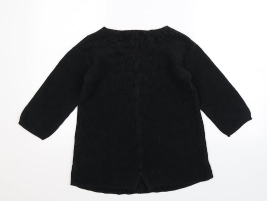 NEXT Womens Black Knit Pullover Jumper Size 8