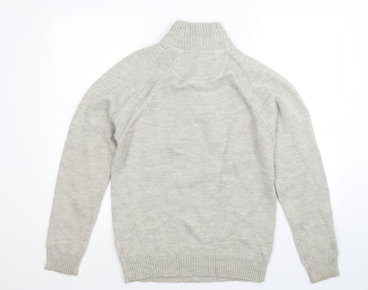Industrialize Mens Grey Knit Pullover Jumper Size S