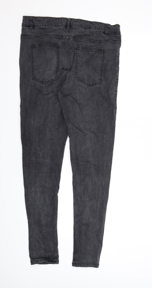 SD Jeans Womens Black Denim Skinny Jeans Size XL L30 in