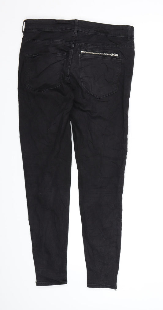 Divided by H&M Womens Black Denim Skinny Jeans Size 10 L28 in