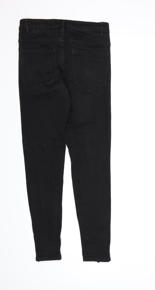 ESMARA Womens Black Denim Skinny Jeans Size 10 L28 in