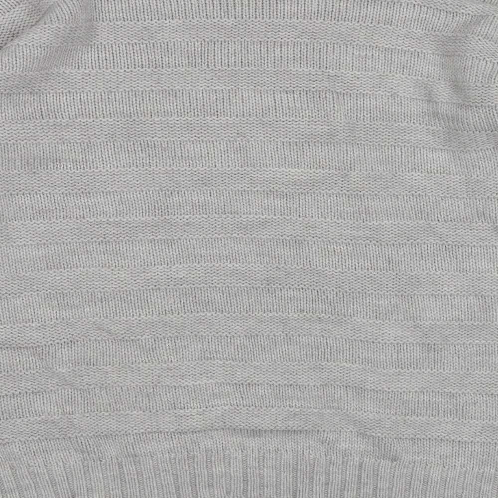 Brand and care label for Next women’s grey knit jumper, size S
