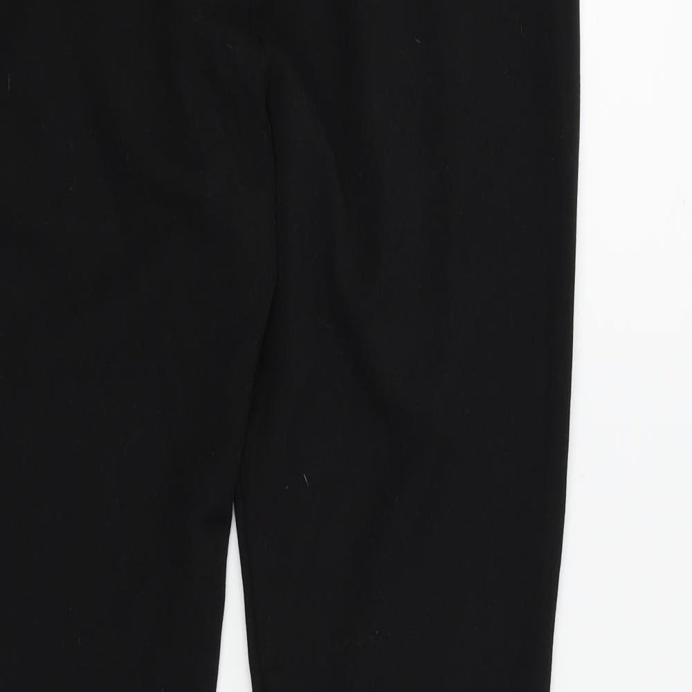 Eager Womens Black Trousers Size 10 L27 in