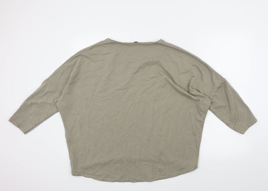 Studio Womens Grey Pullover Jumper Size M