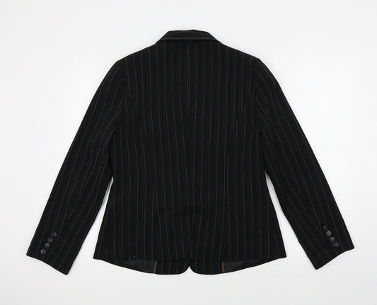 E-vie Womens Black Jacket Suit Jacket Size 14