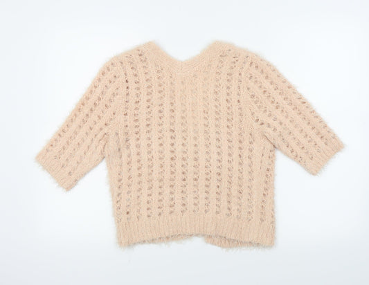 Anthology Womens Pink   Cardigan Jumper Size 12  - Open front