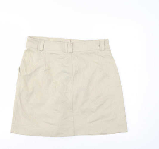 H&M Womens Ivory A-Line Skirt Size M