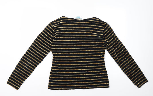 Monsoon Womens Multicoloured Striped Pullover Jumper Size 16