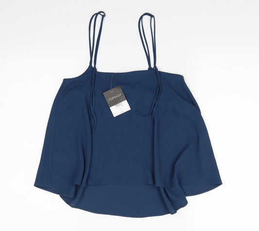 Topshop Womens Blue Camisole Blouse Size 6