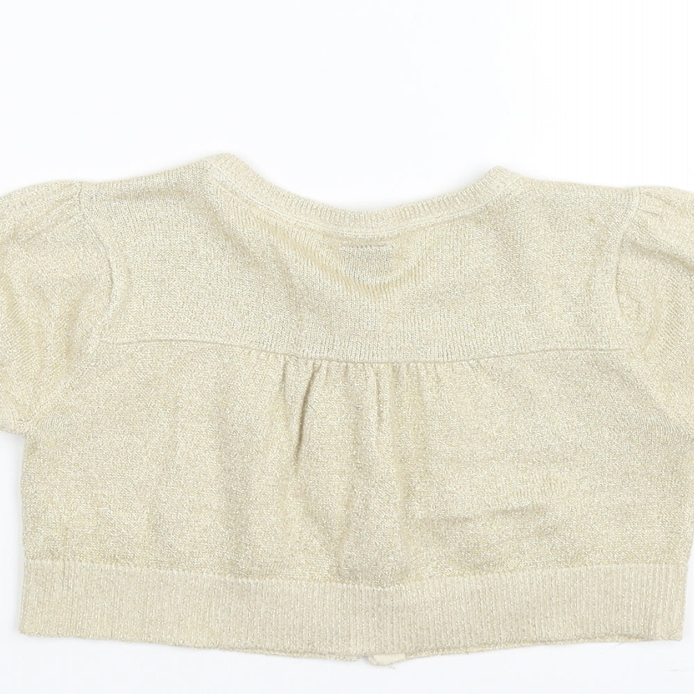 Gap Girls White Cardigan Jumper Size 8-9 Years