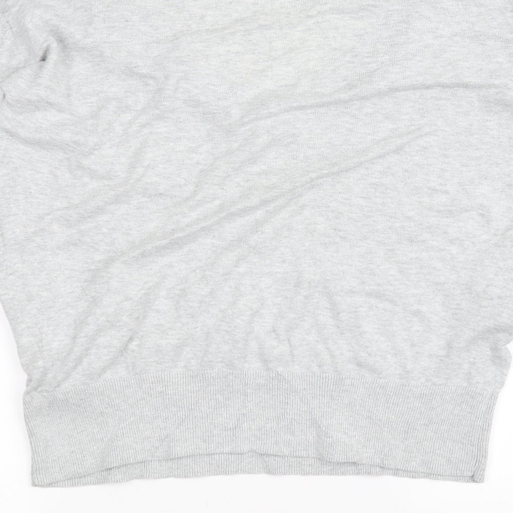 Brand and care label for South women’s grey basic t-shirt, size UK 10
