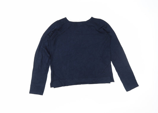 Broadway Womens Blue Pullover Jumper Size S