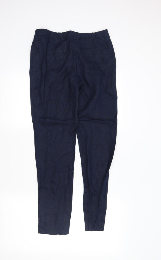 NEXT Womens Blue Trousers Size 8 L28 in