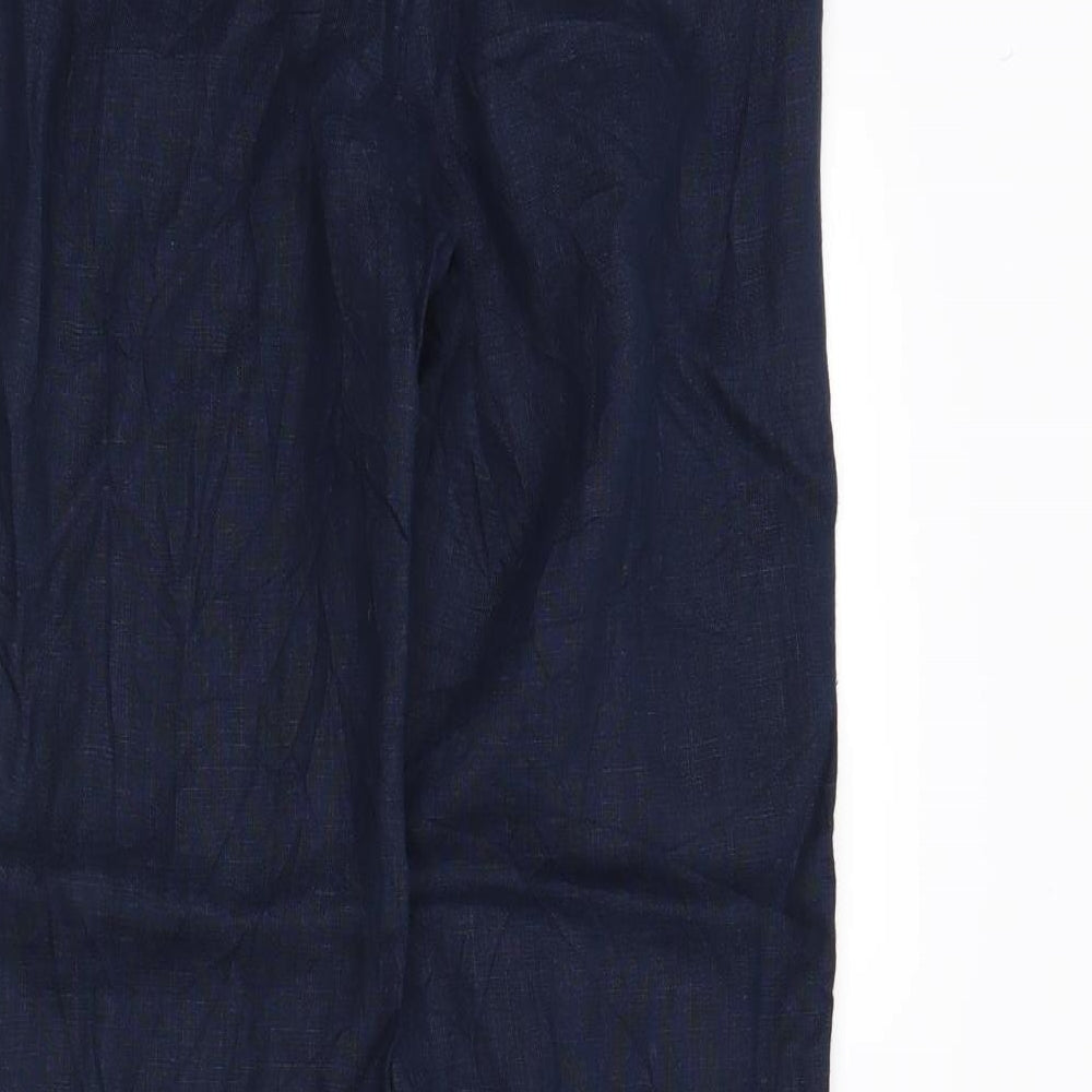 NEXT Womens Blue Trousers Size 8 L28 in
