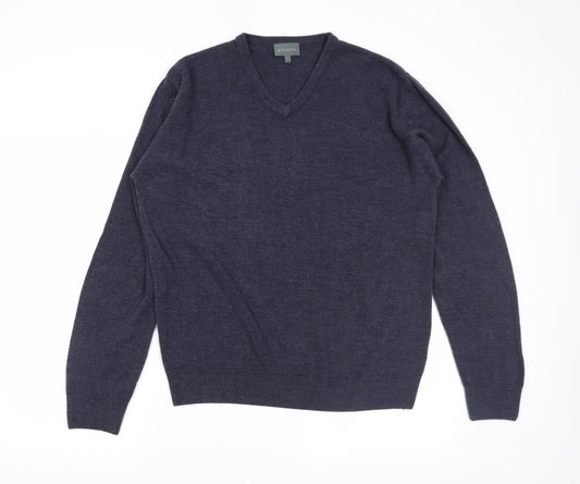 Kingston Mens Blue Pullover Jumper Size L