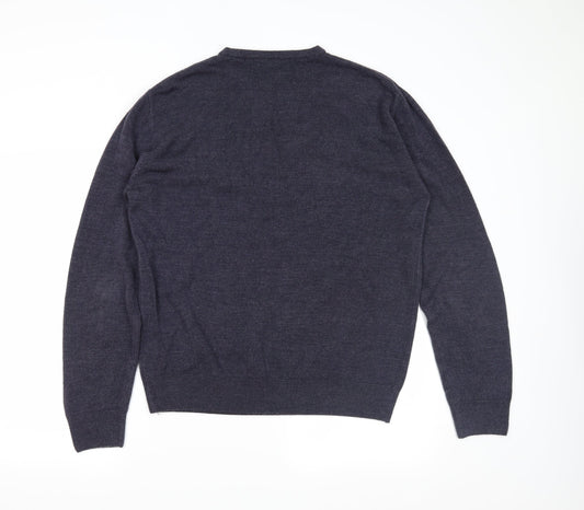 Kingston Mens Blue Pullover Jumper Size L