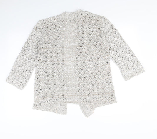 CHIC Womens Beige Cardigan Jumper Size XL