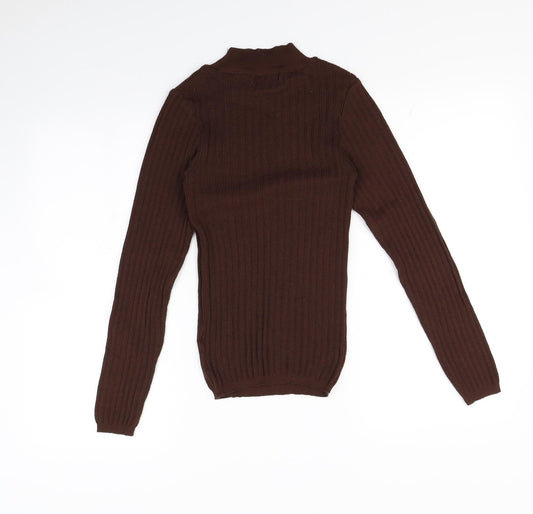 Primark Womens Brown Pullover Sweatshirt Size 2XS