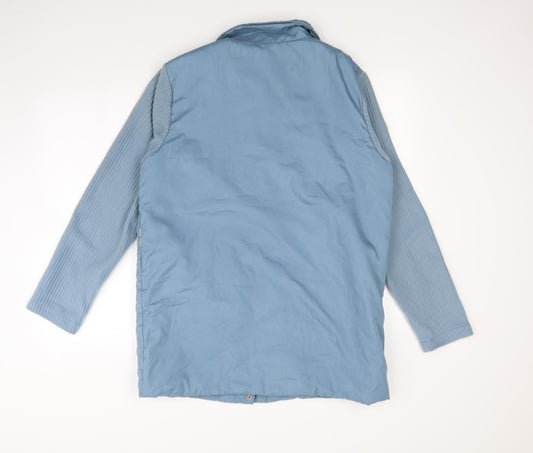 Gabriella Vicenza Womens Blue Rain Coat Coat Size 14