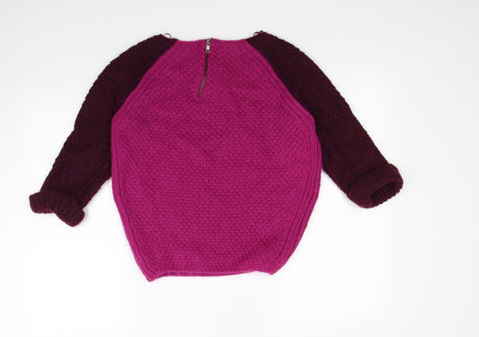 River Island Womens Pink Pullover Jumper Size 8